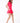 LONDON LOW-ZIP CORSET DRESS - BRIGHT CORAL - Spinwave Pickleball Inc.