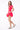 LONDON LOW-ZIP CORSET DRESS - BRIGHT CORAL - Spinwave Pickleball Inc.