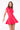 LONDON LOW-ZIP CORSET DRESS - BRIGHT CORAL - Spinwave Pickleball Inc.