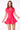 LONDON LOW-ZIP CORSET DRESS - BRIGHT CORAL - Spinwave Pickleball Inc.