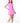 VIENNA LOW-ZIP CORSET DRESS - PRETTY IN PINK - Spinwave Pickleball Inc.