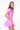 VIENNA LOW-ZIP CORSET DRESS - PRETTY IN PINK - Spinwave Pickleball Inc.