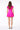 LONDON LOW-ZIP CORSET DRESS - VIBRANT PINK - Spinwave Pickleball Inc.