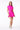 LONDON LOW-ZIP CORSET DRESS - VIBRANT PINK - Spinwave Pickleball Inc.