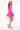 LONDON LOW-ZIP CORSET DRESS - VIBRANT PINK - Spinwave Pickleball Inc.