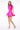 LONDON LOW-ZIP CORSET DRESS - VIBRANT PINK - Spinwave Pickleball Inc.