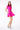 LONDON LOW-ZIP CORSET DRESS - VIBRANT PINK - Spinwave Pickleball Inc.