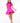 LONDON LOW-ZIP CORSET DRESS - VIBRANT PINK - Spinwave Pickleball Inc.
