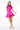 LONDON LOW-ZIP CORSET DRESS - VIBRANT PINK - Spinwave Pickleball Inc.
