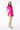 LONDON LOW-ZIP CORSET DRESS - VIBRANT PINK - Spinwave Pickleball Inc.