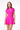LONDON LOW-ZIP CORSET DRESS - VIBRANT PINK - Spinwave Pickleball Inc.