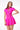LONDON LOW-ZIP CORSET DRESS - VIBRANT PINK - Spinwave Pickleball Inc.