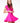 LONDON LOW-ZIP CORSET DRESS - VIBRANT PINK - Spinwave Pickleball Inc.