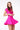 LONDON LOW-ZIP CORSET DRESS - VIBRANT PINK - Spinwave Pickleball Inc.