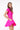 LONDON LOW-ZIP CORSET DRESS - VIBRANT PINK - Spinwave Pickleball Inc.