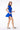 LONDON LOW-ZIP CORSET DRESS - ELECTRIC BLUE - Spinwave Pickleball Inc.