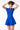 LONDON LOW-ZIP CORSET DRESS - ELECTRIC BLUE - Spinwave Pickleball Inc.