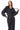 CALGARY CORSET FRENCH TERRY ZIP HOODIE - SNOW WASH BLACK - Spinwave Pickleball Inc.