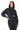 CALGARY CORSET FRENCH TERRY ZIP HOODIE - SNOW WASH BLACK - Spinwave Pickleball Inc.