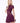 LONDON HIGH-ZIP CORSET DRESS - WINE - Spinwave Pickleball Inc.