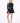 LOS ANGELES HIGH-ZIP CORSET DRESS - BLACK - Spinwave Pickleball Inc.