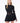 LOS ANGELES HIGH-ZIP CORSET DRESS - BLACK - Spinwave Pickleball Inc.