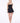 SYDNEY NYLON SKIRT PLEATED DRESS - BLACK - Spinwave Pickleball Inc.