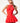 ROME BUBBLE DRESS - REAL RED - Spinwave Pickleball Inc.
