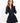 ROME LONG SLEEVE BUBBLE DRESS - BLACK - Spinwave Pickleball Inc.