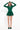 ROME LONG SLEEVE BUBBLE DRESS - EMERALD - Spinwave Pickleball Inc.