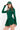ROME LONG SLEEVE BUBBLE DRESS - EMERALD - Spinwave Pickleball Inc.