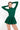ROME LONG SLEEVE BUBBLE DRESS - EMERALD - Spinwave Pickleball Inc.