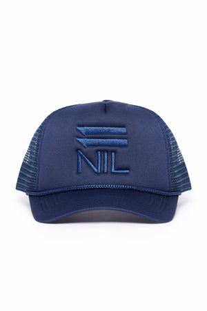11Nil SIGNATURE STACKED TRUCKER HAT - NAVY