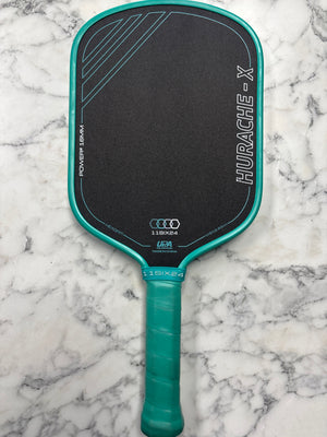 11SIX24 Hurache-X Power 2 16mm Teal Pickleball Paddle — Spinwave Certified Pre-Owned (Mint)