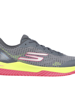 SKECHERS Viper Court Pro Women's Pickleball Shoes Gray/Pink 172069/GYPK