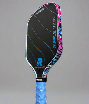 Custom RONBUS Ripple V2 14mm Pickleball Paddle - Hesacore Grip - Graffiti - Spinwave Pickleball Inc.