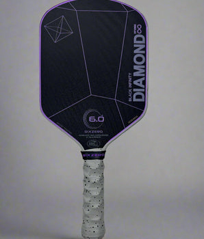 Custom Six Zero Infinity Edgeless Black Diamond Power 16mm Pickleball Paddle - Hesacore Grip - Cement drip