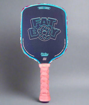 Custom Bread & Butter The Fat boy 16mm Pickleball Paddle - Hesacore Grip - Slyce Speed Cap - Wipeout