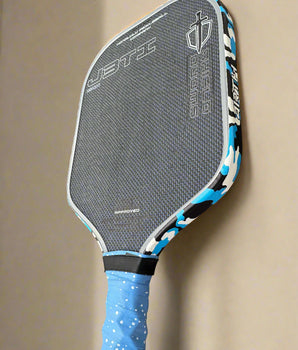 Custom HONOLULU Pickleball Company Sword & Shield J3 Ti - Hesacore - Slyce Speed Cap - Blue Camo