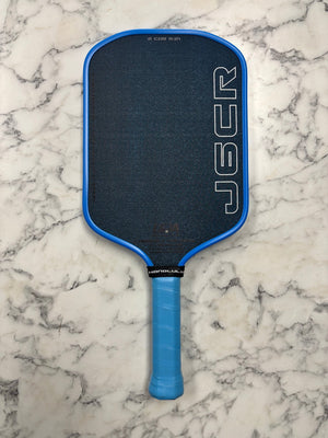Honolulu Pickleball Company J6CR Blue Grit Pickleball Paddle — Spinwave Certified Pre-Owned (Mint)