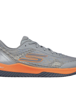 SKECHERS Viper Court Pro Men Pickleball Shoes Grey/Orange 246069/GYOR