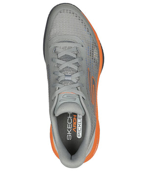 SKECHERS Viper Court Pro Men Pickleball Shoes Grey/Orange 246069/GYOR