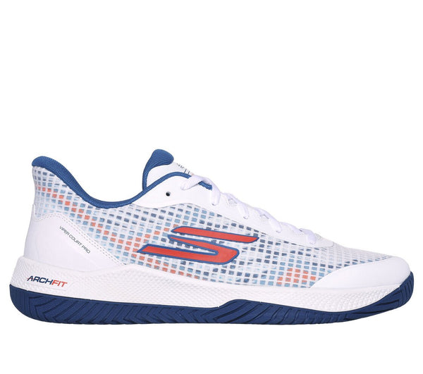SKECHERS Viper Court Pro Men Pickleball Shoes White/Turqoise