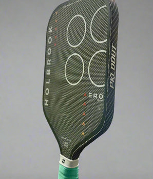 Custom Holbrook  Pro - Aero Metallic T 16mm - Pickleball Paddle - Hesacore Grip - Black Carbon