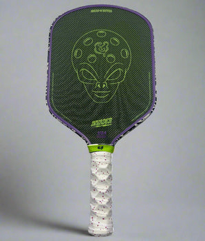 Custom Bread & Butter Invader 16mm Pickleball Paddle - Hesacore - White Noise