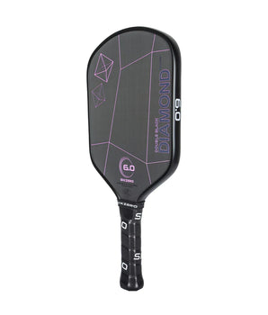 Six Zero Double Black Diamond Control Pickleball Paddle 16mm - Cherry Blossom / Black Edge Guard