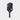 Luzz Swallow Glider 2026 Hybrid Paddle standing upright at an angled side view, silver-gray edge with a white cloud pattern along the top.