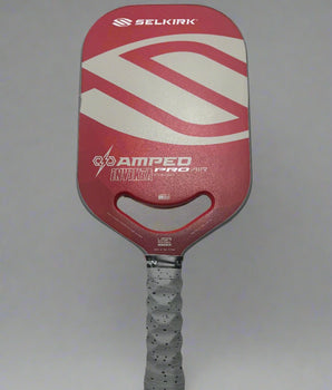 Custom SELKIRK Amped Pro Invikta Pickleball Paddle - Hesacore Grip - Crimson Storm