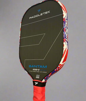 Custom Paddletek ESQ-C Pickleball Paddle - Hesacore Grip - Firecracker