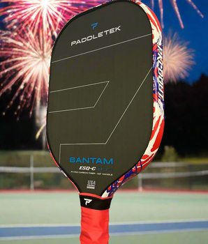 Custom Paddletek ESQ-C Pickleball Paddle - Hesacore Grip - Firecracker